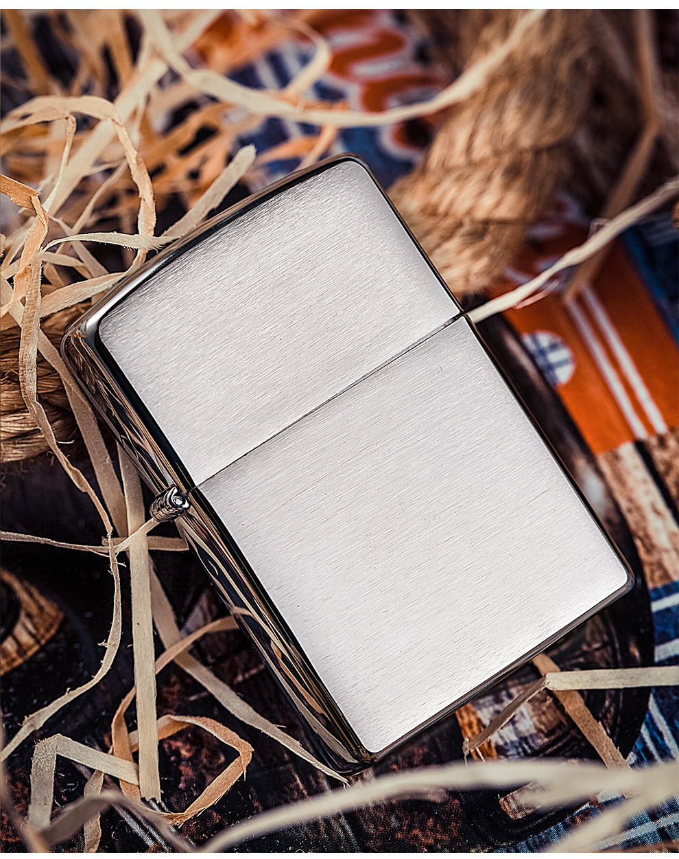 原装zippo打火机 200/zl 磨砂 经典铬拉丝沙子 200