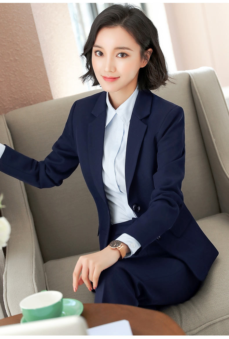 职业装女装套装秋装韩版秋冬修身正装女外套白领ol面试西服小西装银行