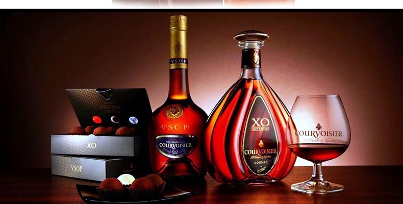 批发洋酒,法国进口courvoisier拿破仑xo金尊干邑白兰地有盒洋酒