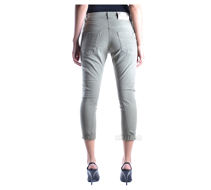 pinko 女士纯棉修身休闲裤 灰色 26