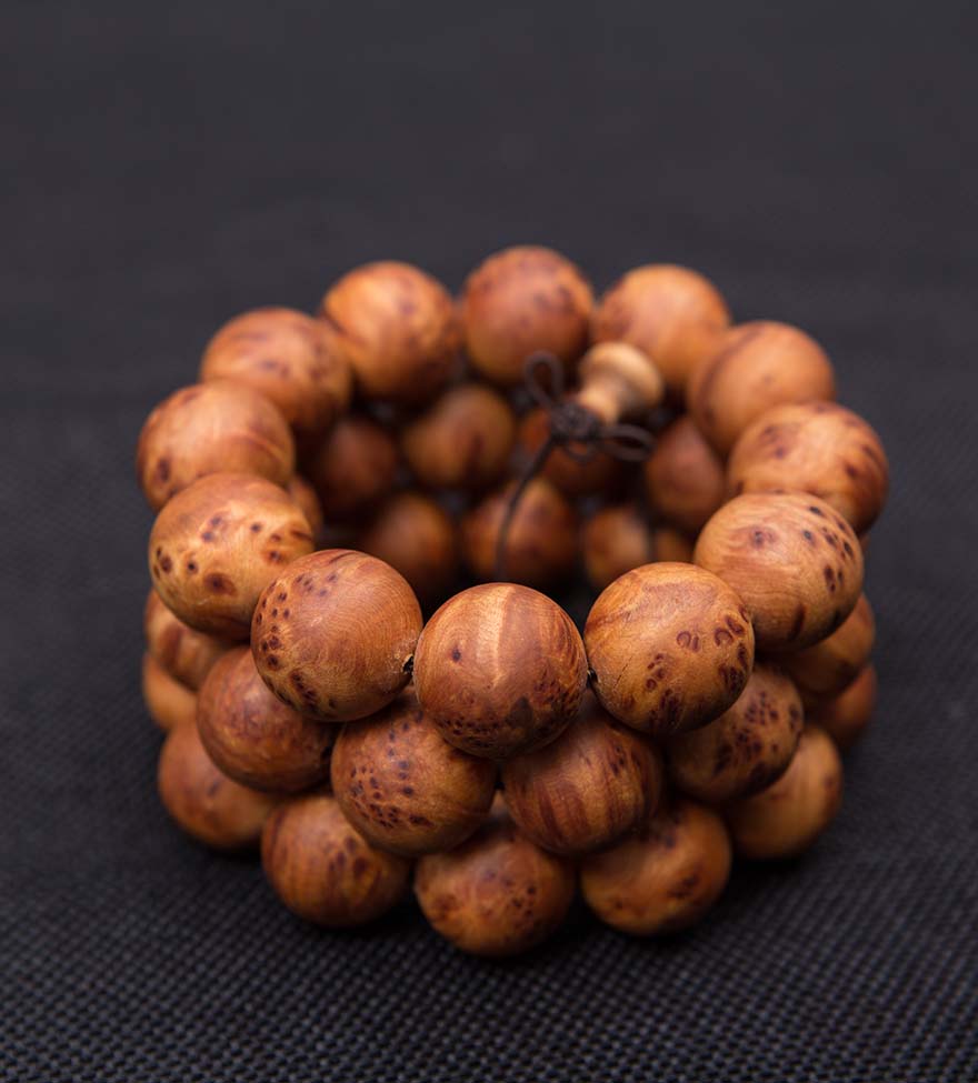 【宗教文化】龙井观 道法加持 满瘤侧柏手串