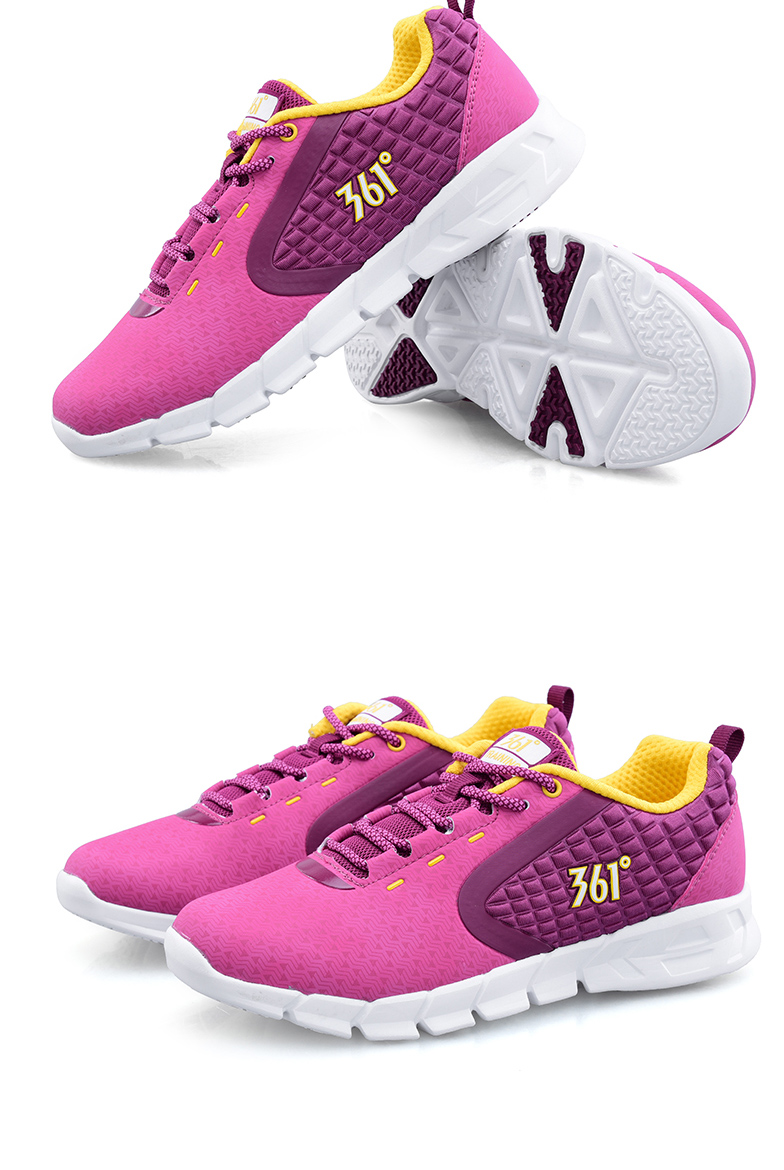 361度运动板鞋女超轻系带跑步鞋春夏季防滑透气休闲鞋681542206 浅绿