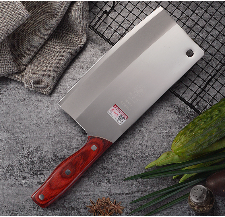 邓家刀 家用菜刀单刀切片刀 锻打不锈钢家用切菜刀切肉刀斩切刀文武