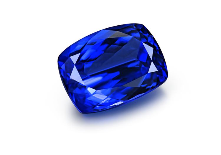 永思珠宝 3.934克拉5a级天然坦桑石裸石戒面彩色宝石订制戒指吊坠