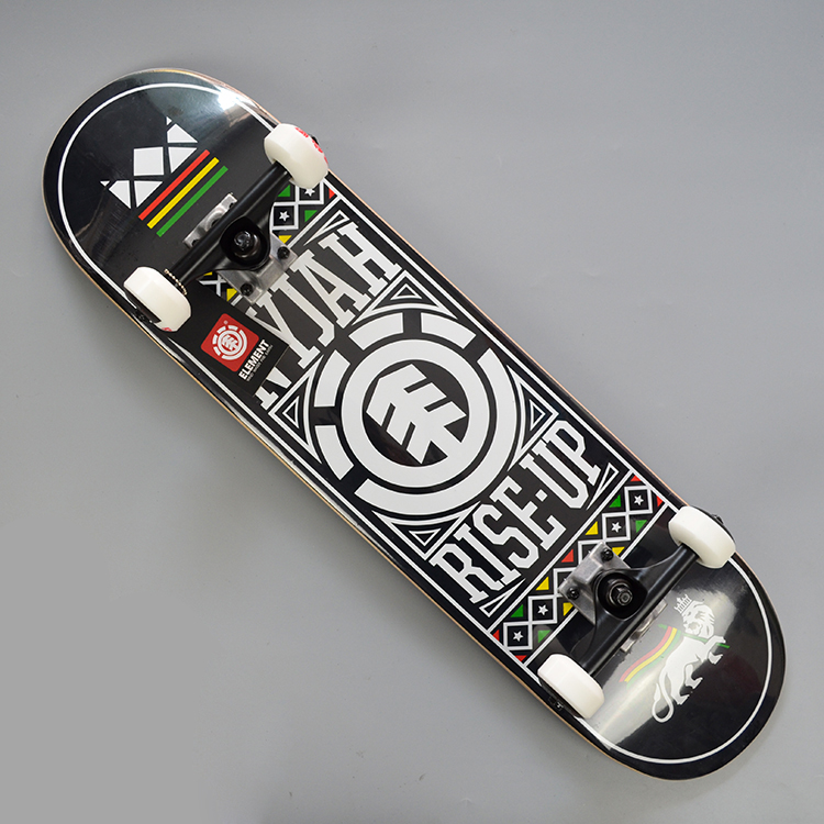 element美国进口双翘滑板初学组装板整板刷街板代步 深灰色 element