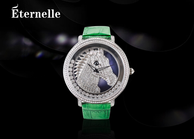 eternelle法国永恒采用施华洛世奇元素水晶手表欧美女腕表2016新款