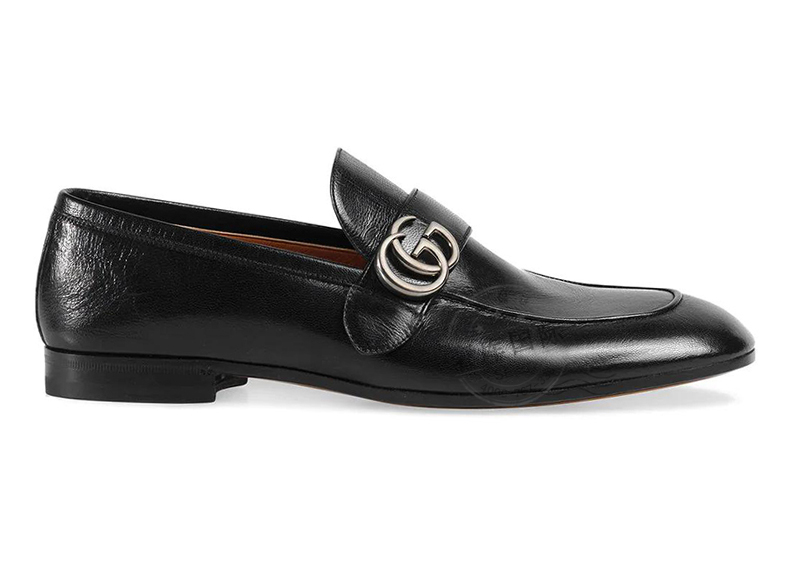 gucci古驰男鞋牛皮gg商务皮鞋450853 d3v00 1000 黑色 40