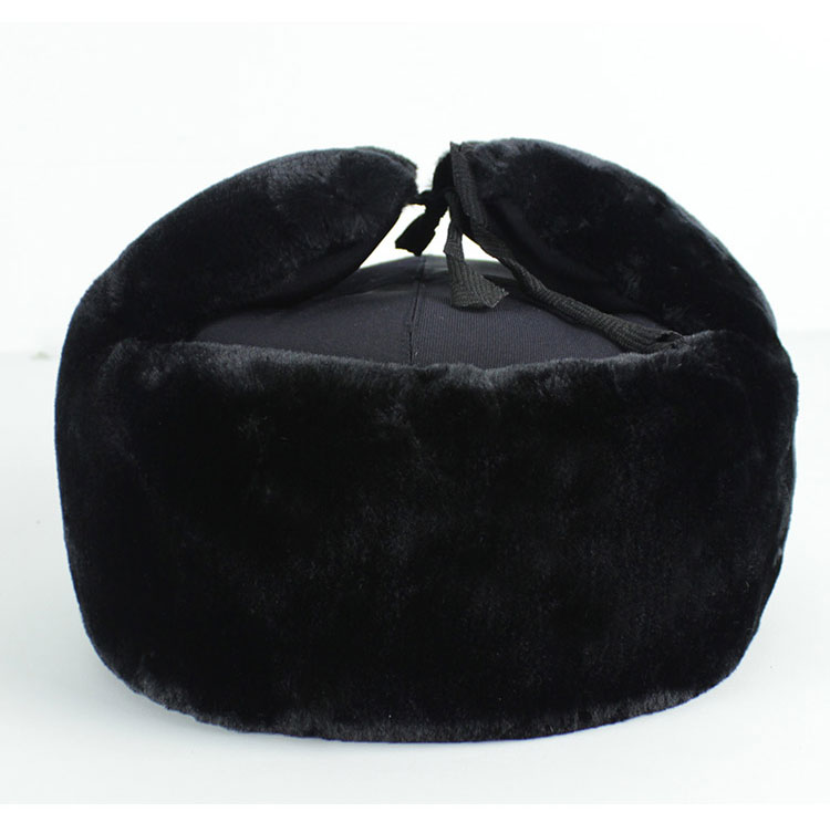 智汇 雷锋帽保暖帽 保安棉冬季帽执勤保暖加厚加绒护耳抗寒物业防寒