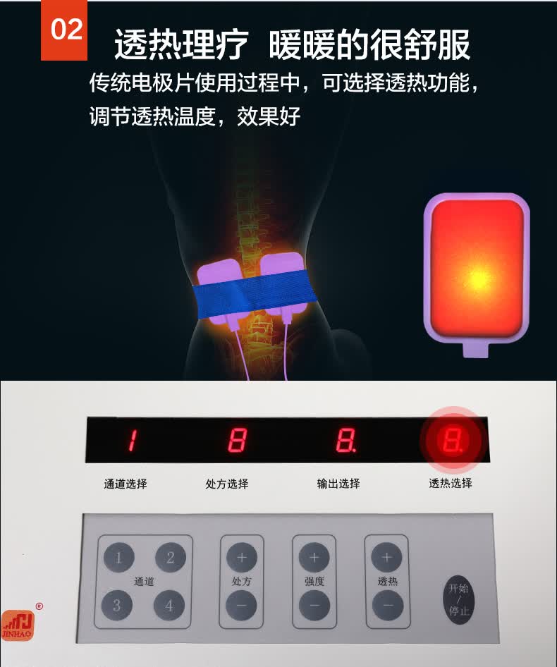 全日康电脑中频治疗仪家用腰椎颈椎理疗机腰间盘突出肩周炎脉冲式电疗