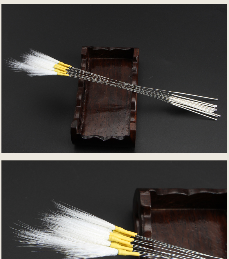 足之有道采耳工具鹅毛棒银针加固白鹤毛棒掏耳神器打耳朵毛鹤毛棒单根