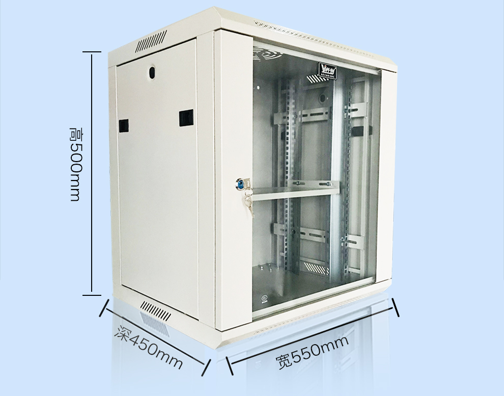 科创机柜9u网络机柜墙柜 壁挂式交换机机柜弱电监控小机箱 kc-6409w