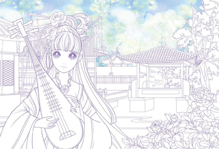 蜜桃俏公主涂色第1季古典公主金装典藏版