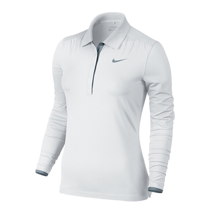 耐克女装 高尔夫服装 翻领长袖针织衫polo衫长袖 640381 640381-832 l