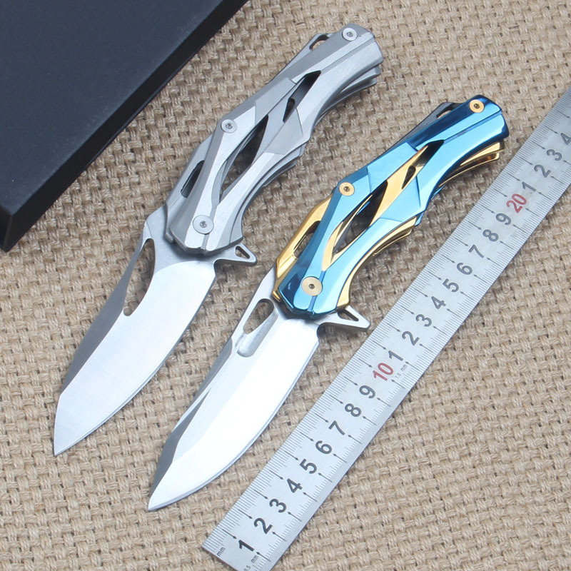 钱先生 户外刀折叠刀户外野营求生刀防身救生工具 钢本色