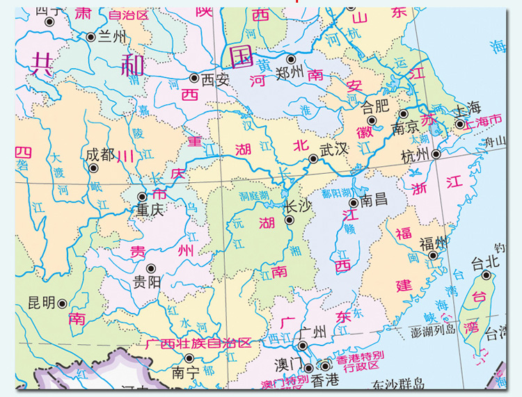 1970年中国地图高清图片