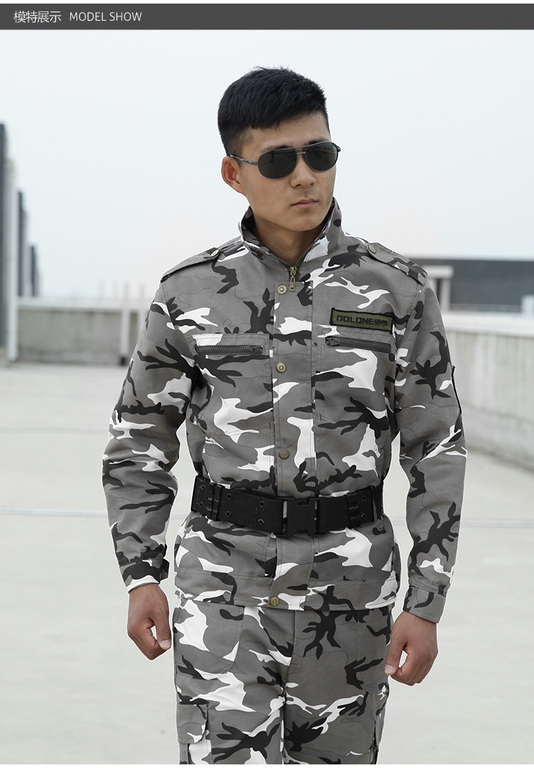 新款特种兵迷彩服套装正品防刮黑白灰多袋耐磨迷彩作训服作战服男
