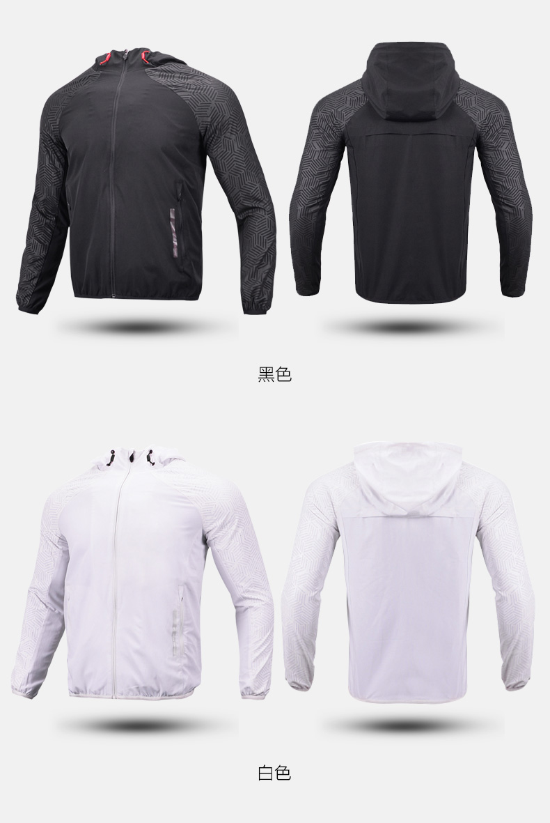 ucan锐克新款运动防风时尚风衣 防风潮流版型男装外套w08398 红色 4xl