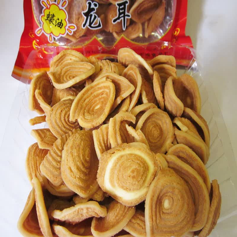 佛山顺德大良龙耳250gx2袋猫耳朵糯米耗油广东特产特色手工龙耳酥小吃