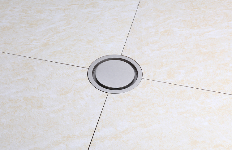 submarine(潜水艇)地漏防臭 静雅系列 圆形全铜拉丝自动密封地漏lty