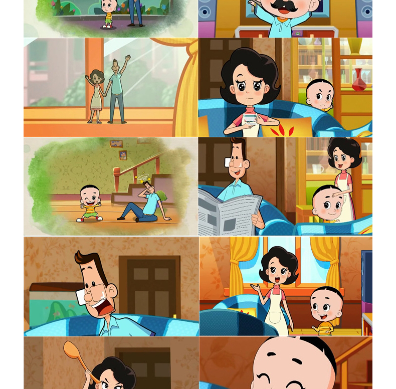 新版 新大头儿子全集儿童卡通动画片光盘20dvd正版