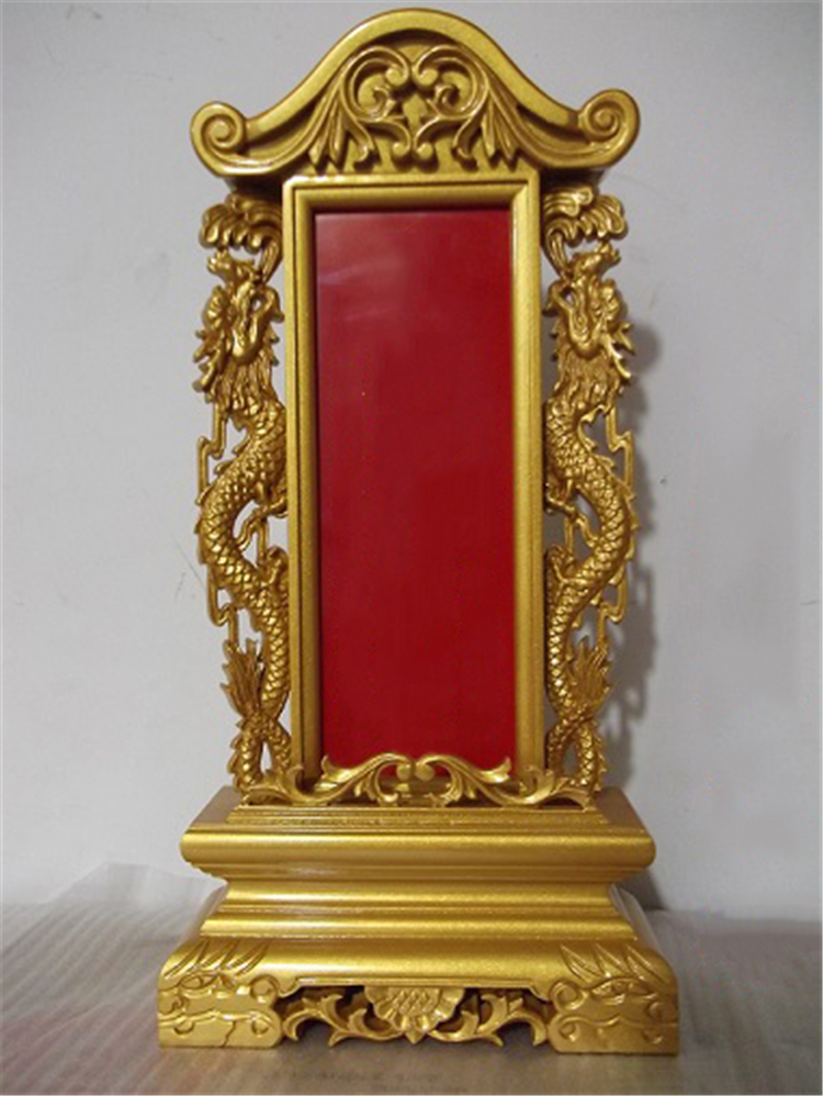 晨圈汇金灵位祖先神位手工雕刻祭祀牌位祖先牌位灵堂用品红色