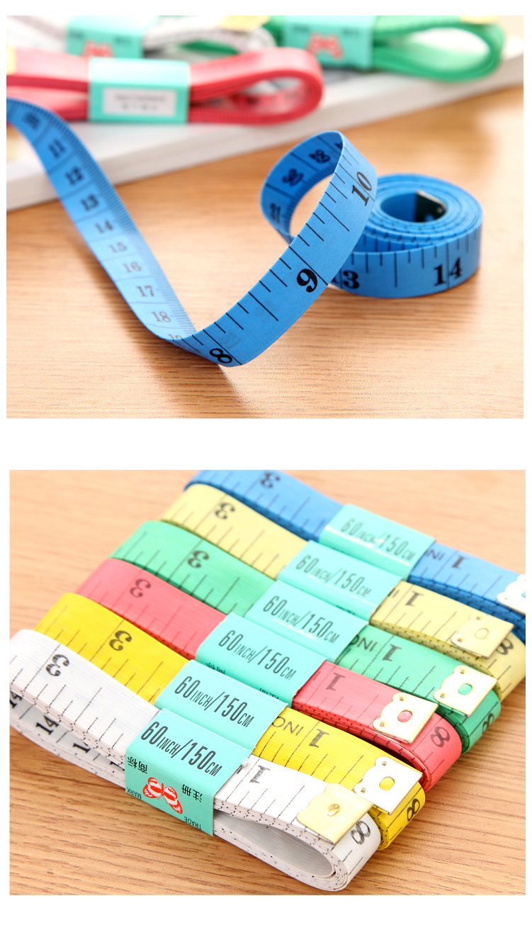 缝纫尺 软尺 量衣尺 量体皮尺 红色