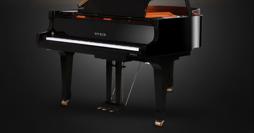 英国spyker世爵三角钢琴 hd-w152 黑色