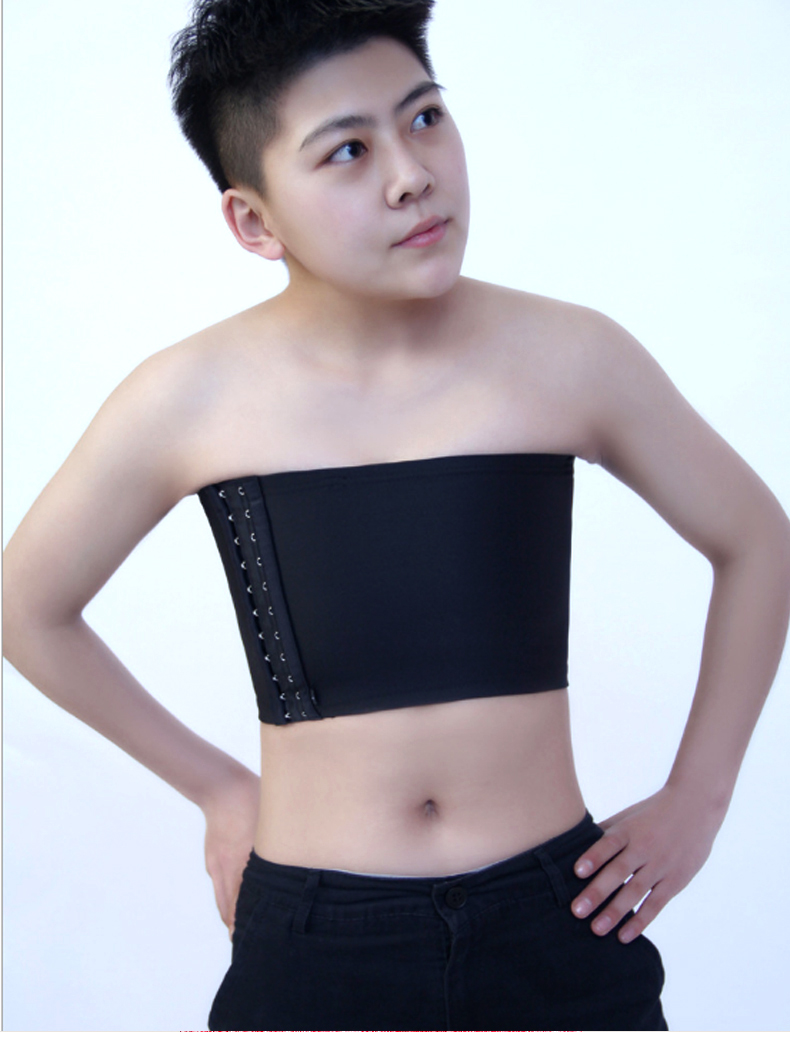 束胸内衣女束胸les女绷带收胸带绑带缩胸大胸显小夏季短款无绷带大胸