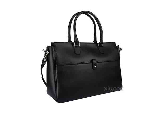 furla 芙拉 男士真皮提挎两用包 黑色 f