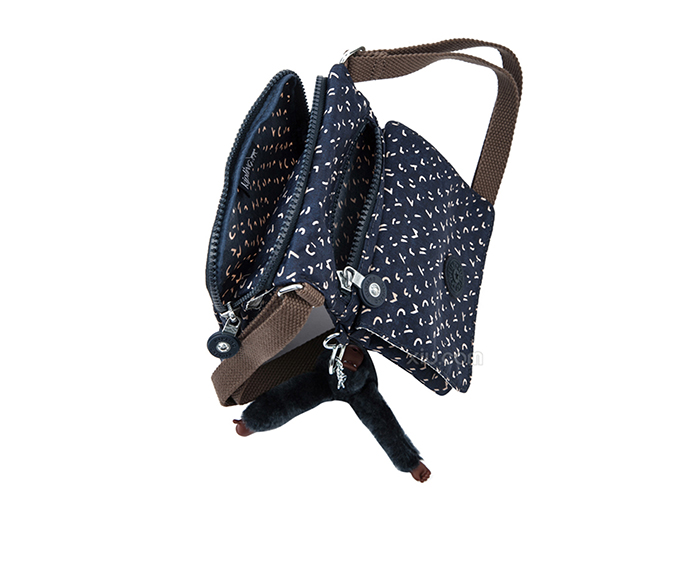 kipling 吉普林 女士图案单肩包 蓝色 f