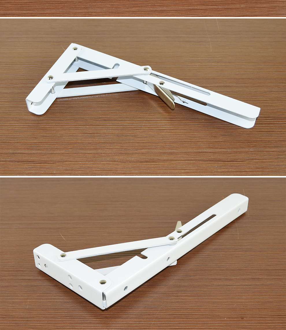 kob 可折叠支架三角支撑弹簧托架隔板托九比架折叠弹书架一字隔板 8寸