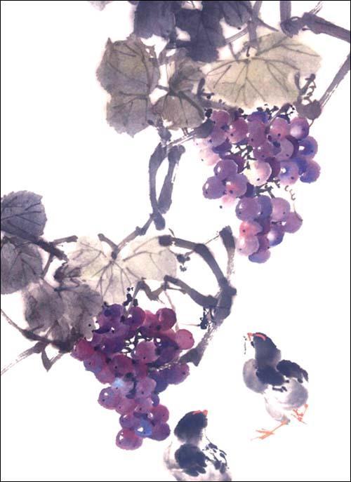 请以下列介绍为准 商品名称: 彩墨葡萄画法        王永学 绘  市场价