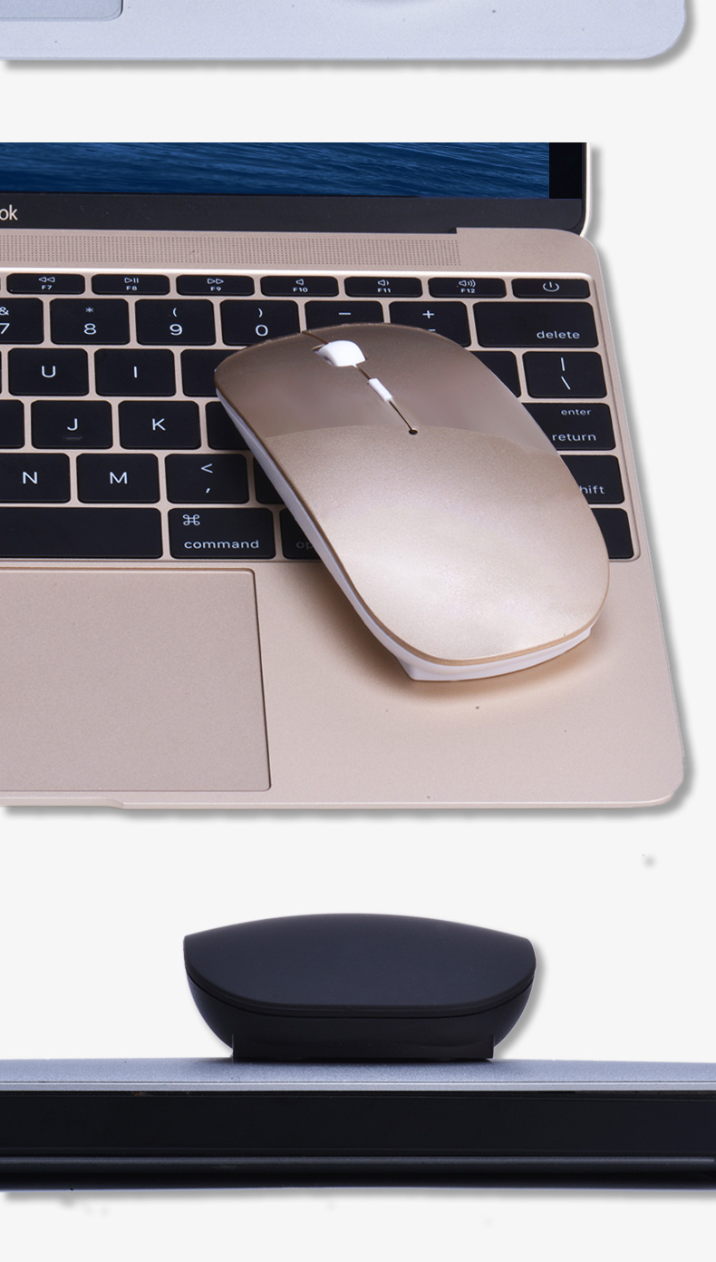 虎克苹果笔记本电脑蓝牙鼠标macbookairpro11121315英寸钢琴白电池款