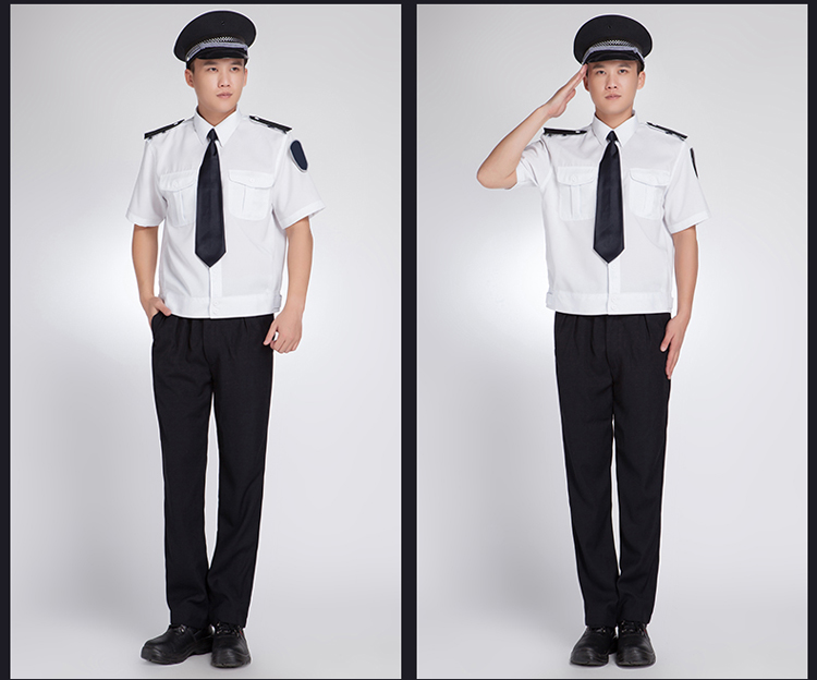 白银铠甲 保安服夏季半袖工作服 酒店物业小区工装制服套装 男执勤服