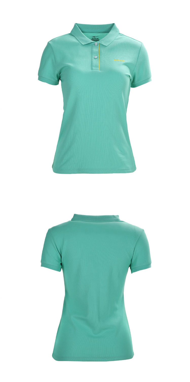 鸿星尔克 女t恤 短袖衬衫polo衫 浅海蓝 xxl【图片 价格 品牌 报价】-