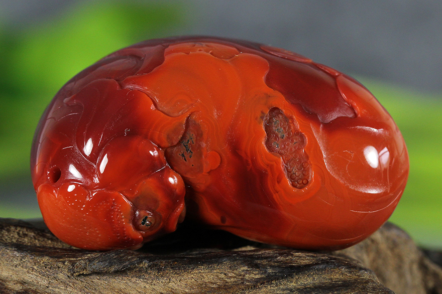 南红玛瑙兽挂件40.43克【玩石物语】