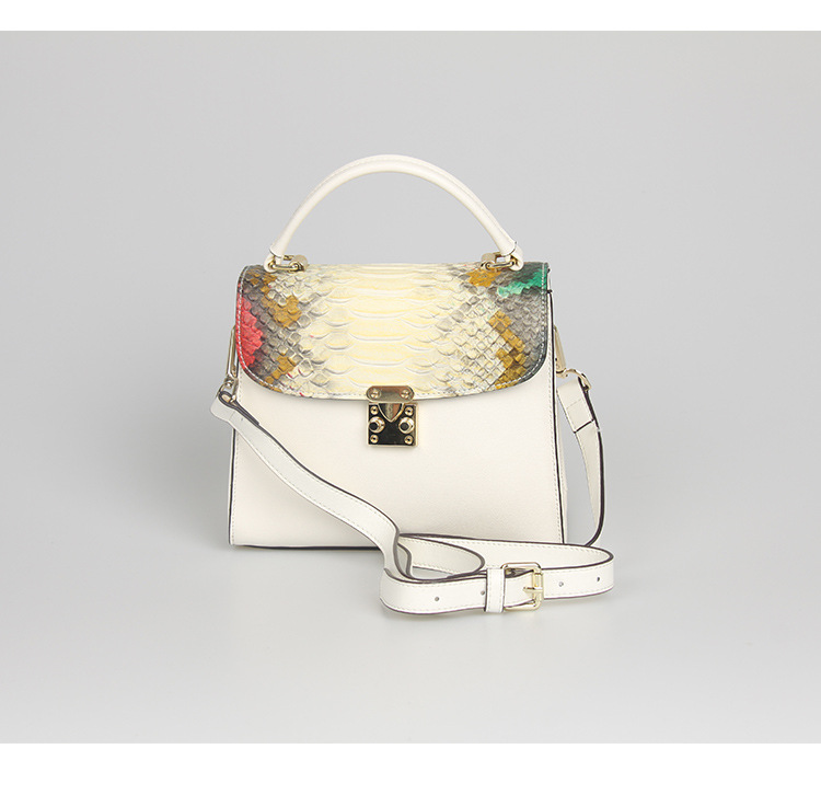 cathyladi 卡丝拉狄 2016手提女包真皮单肩包女斜跨时尚小包鳄鱼纹