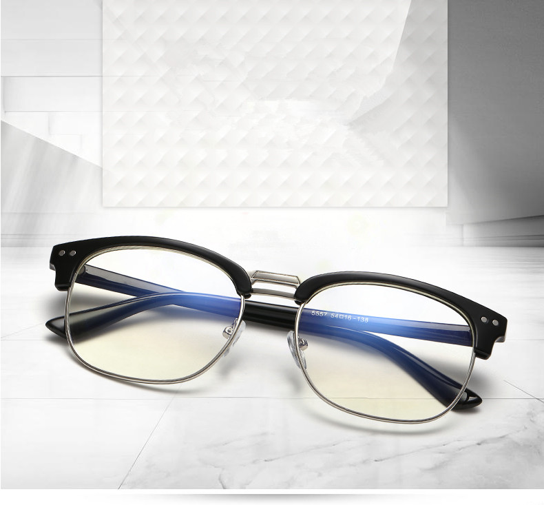 2016韩版蓝膜防辐射眼镜配镜用框架男女通用 复古平光镜 3.