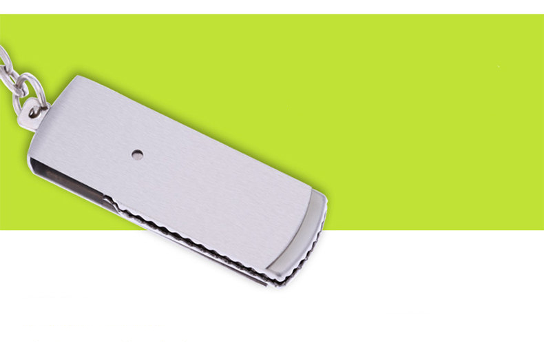 明澈u盘投标标书u盘优盘高速金属旋转s6优盘企业个人办公 l18绿色 8g