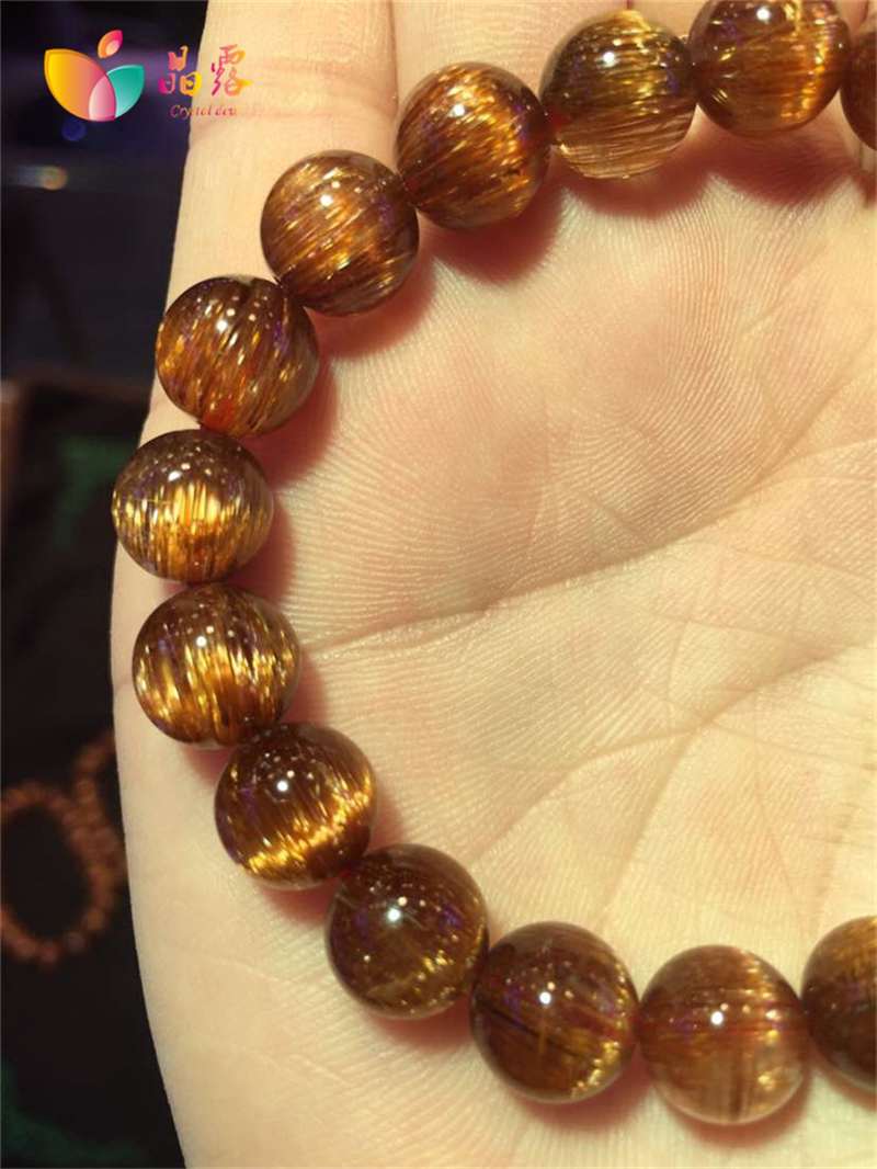 加鑫铜发晶手链发晶顺发手串男女款8mm女款