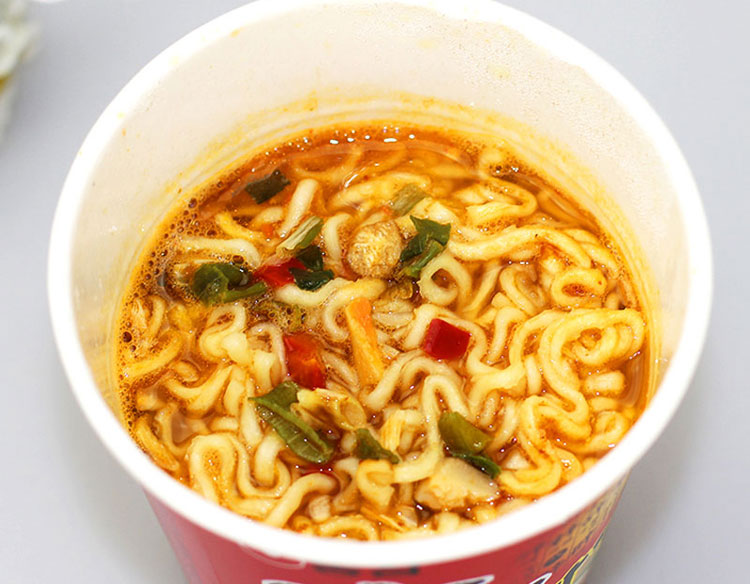 韩国进口 农心辛拉面小杯面8味8杯组合 小桶泡面方便面 辛拉辣牛肉