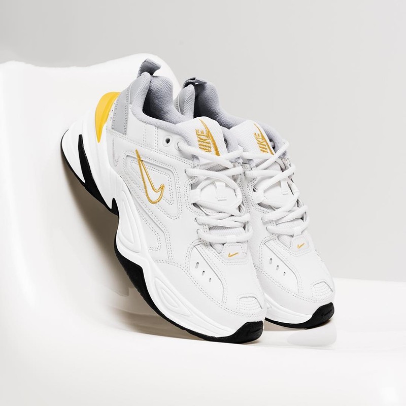 nike耐克新款男女鞋m2k黑白复古老爹鞋休闲运动鞋跑步鞋ao3108006白灰