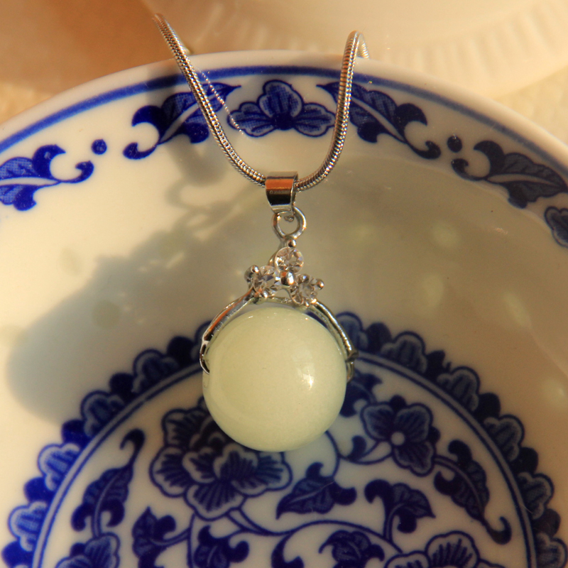 喜来星 夜明珠项链发光夜光石饰品挂件男女 款式1