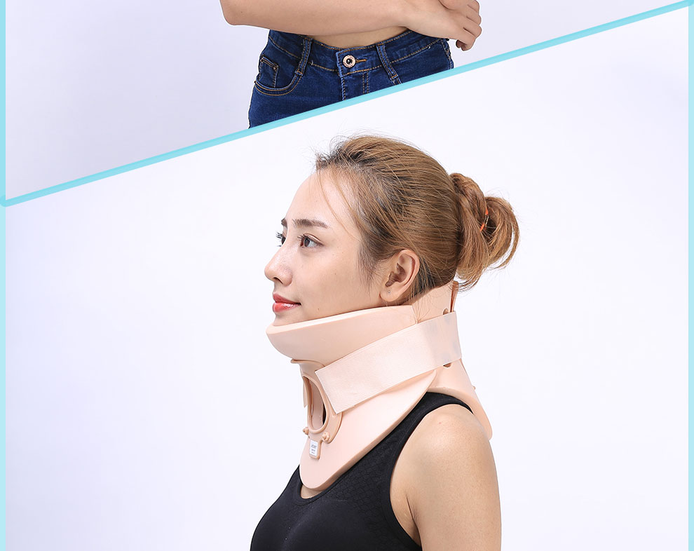 杰臣颈托护颈手术固定器家用气切式成人斜颈护颈带高分子颈椎脖套扭伤