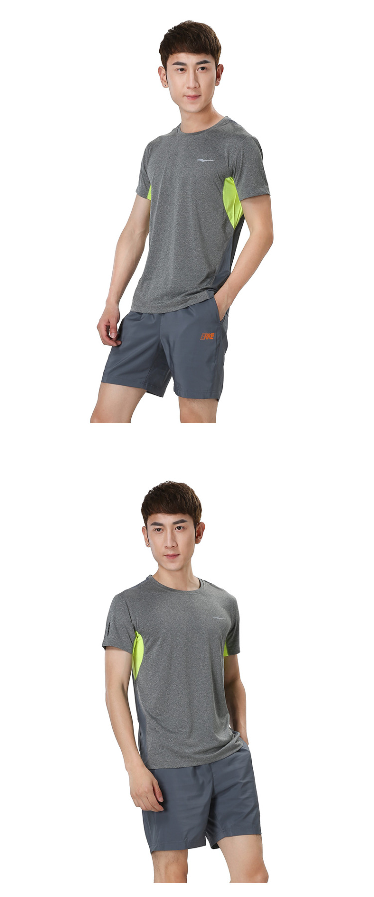 鸿星尔克男款运动短裤2016年夏季新款 炭灰 m
