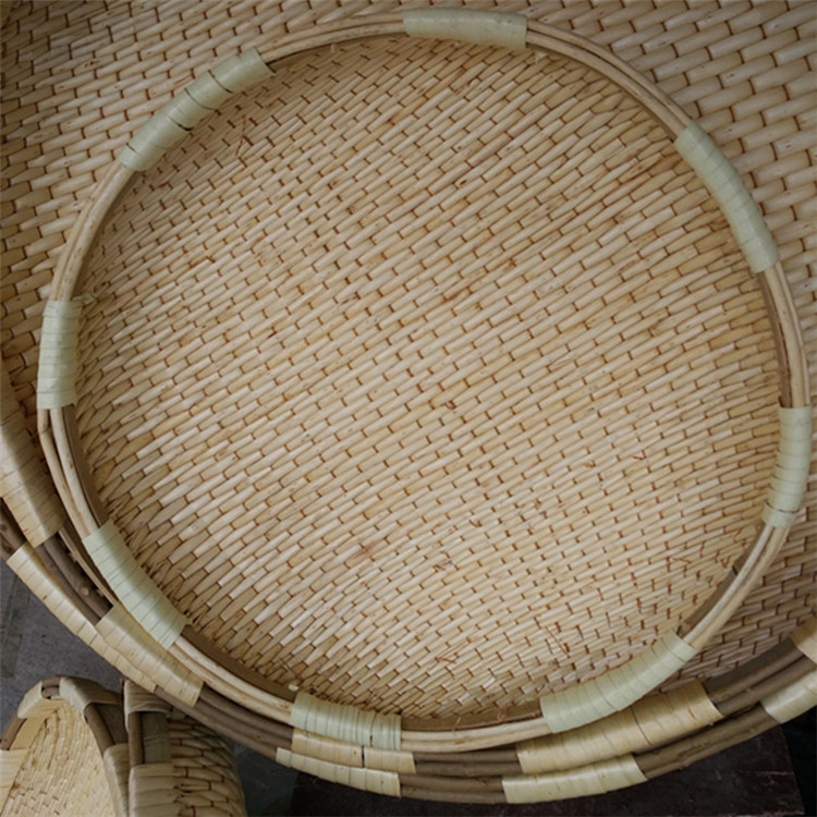 纯手工柳条匾 平条匾 柳编家用筐 晾晒匾 养蚕匾 柳匾直径57厘米