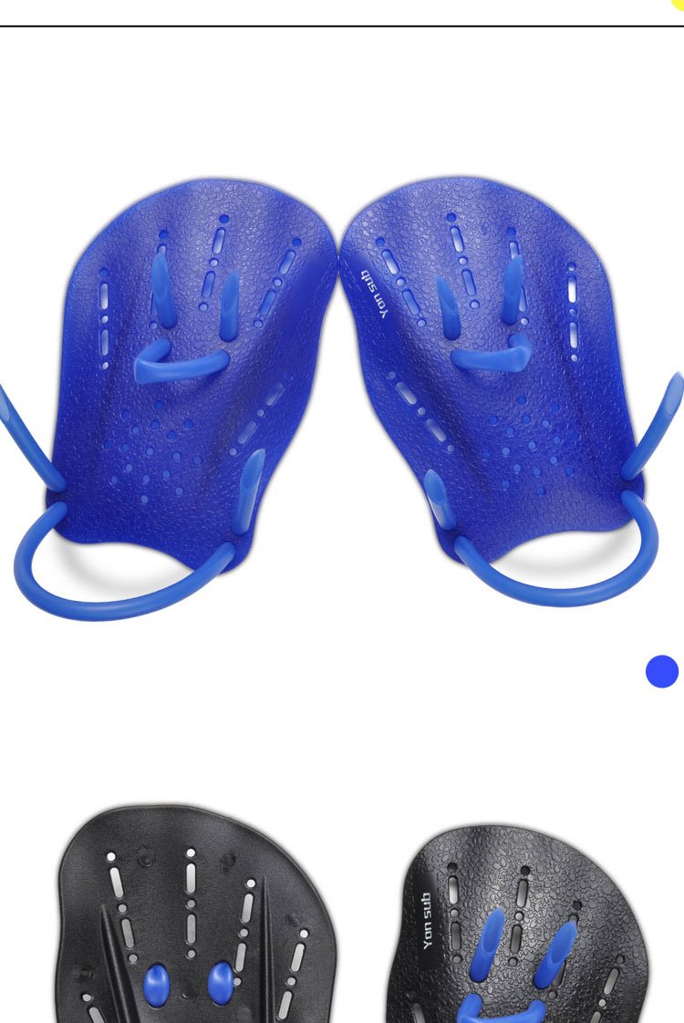 游泳成人手蹼划水掌游泳训练装备儿童潜水自由泳 黄色m