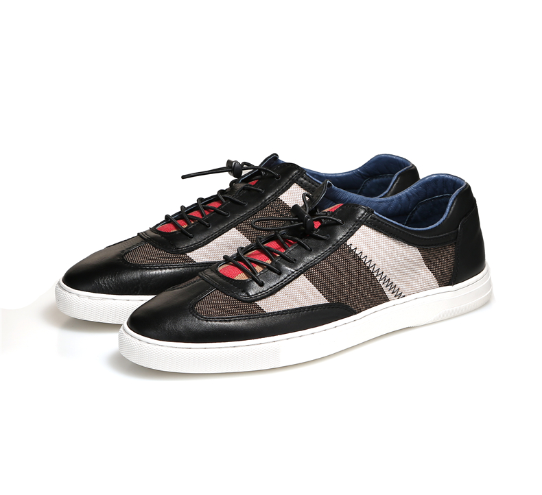 香港品牌bezos贝左斯 2016夏季新款男鞋韩版休闲板鞋舒适透气潮鞋 黑