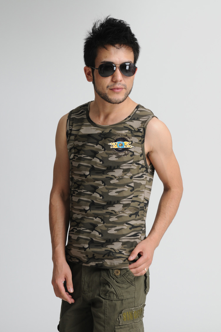 夏装户外迷彩服批发男装军迷迷彩短袖t恤休闲弹力 迷彩上衣 l