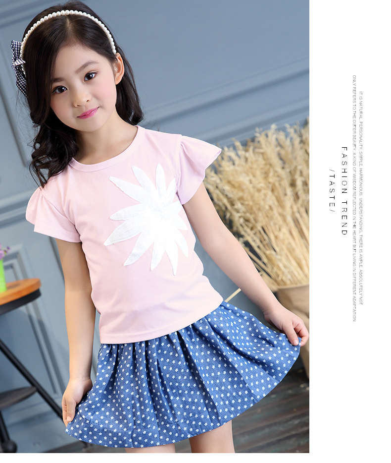 童装童鞋 套装 伊卡·尚恩(yikasong) 童装女童夏装2016新款连衣裙小